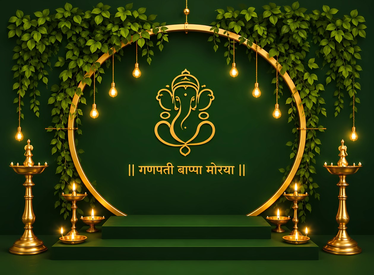 Premium Multicolour Decorative Backdrop for Mandir, Pooja Room & Home Wall Decor