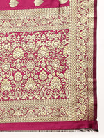 Load image into Gallery viewer, Wine Color Banarasi Soft Silk Handloom Weaving Silk Saree (Tulsi- 1-Wine-sd_at)
