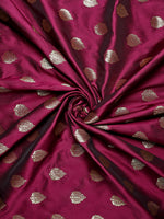 Load image into Gallery viewer, Wine Color Banarasi Soft Silk Handloom Weaving Silk Saree (Tulsi- 1-Wine-sd_at)
