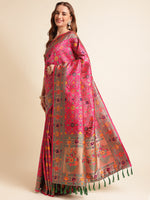 Load image into Gallery viewer, Pink Color Banarasi Silk Saree (Harrier-Pink-sd_at)
