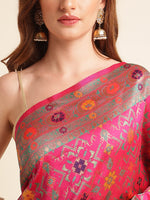 Load image into Gallery viewer, Pink Color Banarasi Silk Saree (Harrier-Pink-sd_at)
