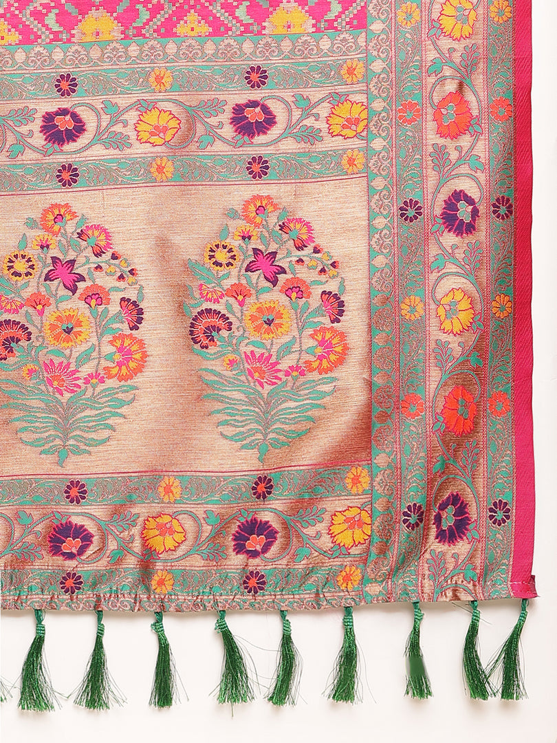 Pink Color Banarasi Silk Saree (Harrier-Pink-sd_at)