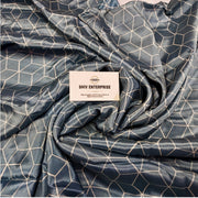 Chinon Digital Printed Geometry Design Fabric | Premium Unstitched Material - DC-005