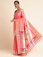 Load image into Gallery viewer, Pink Color Banarasi Soft Silk Handloom Weaving Silk Saree (Mayura-Pink-sd_at)
