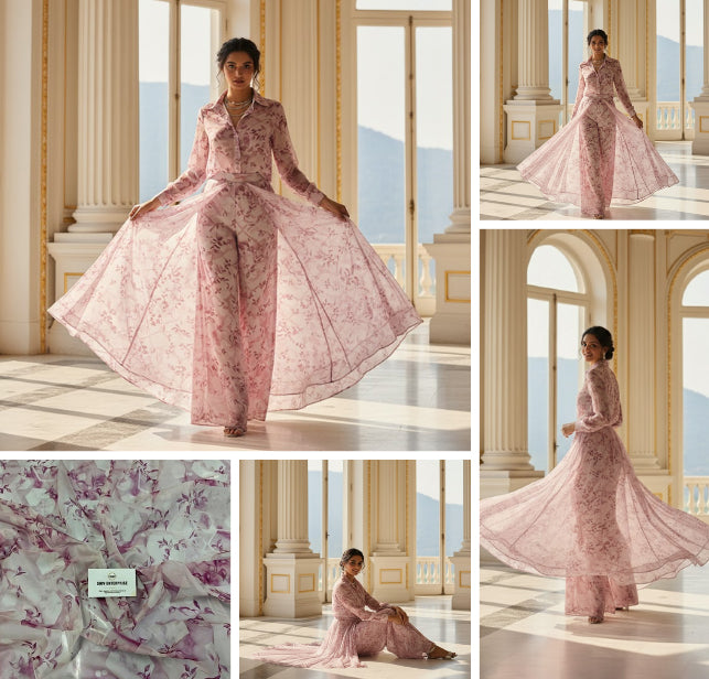 Digital Printed Premium Unstitched Fabric Material For All Designer OutFit-DC-023