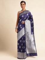 Load image into Gallery viewer, Blue Color Soft Banarasi Silk Saree (Khwaish-Blue-sd_at)
