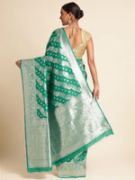 Load image into Gallery viewer, Green Color Banarasi Silk Saree(Laher-Green-sd_at)
