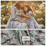 Load image into Gallery viewer, Sartin Georgette Digital Printed Floral Fabric | Premium Unstitched Material DC-006
