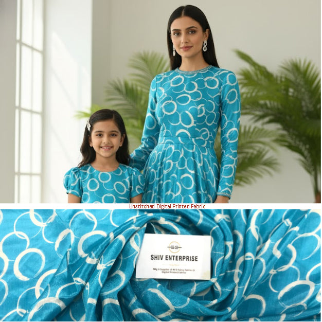 Digital Printed Premium Unstitched Fabric Material For All Designer OutFit-DC-008