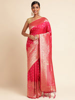 Load image into Gallery viewer, Gajri Color Banarasi Lichi Silk Saree (Vedika-Gajri-sd_at)
