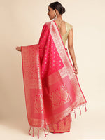 Load image into Gallery viewer, Gajri Color Banarasi Lichi Silk Saree (Vedika-Gajri-sd_at)
