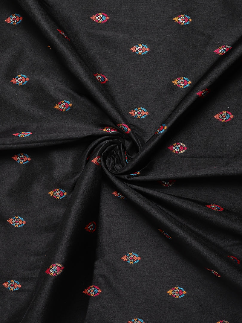 Black Color Silk Weaving (Pashmina-Black-sd_at)