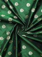 Load image into Gallery viewer, Green Color Banarasi Lichi Soft Silk Weaving With Gold Jari Butti (Anarkali-Green-sd_at)
