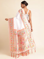 Load image into Gallery viewer, White Color Soft Banarasi Silk Heavy Weaving Saree&nbsp; (Himani-White-sd_at)
