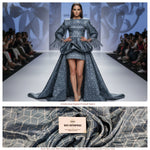 Load image into Gallery viewer, Chinon Digital Printed Geometry Design Fabric | Premium Unstitched Material - DC-005
