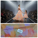 Load image into Gallery viewer, Chinon Digital Printed Pastel Multicolor Fabric – Unstitched Fabric for Gowns, Dresses &amp; Kidswear - DC-004
