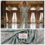 Load image into Gallery viewer, Premium Satin Georgette Digital Printed Fabric – Unstitched Fabric for All Outfits - DC-002
