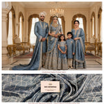 Load image into Gallery viewer, Chinon Digital Printed Geometry Design Fabric | Premium Unstitched Material - DC-005
