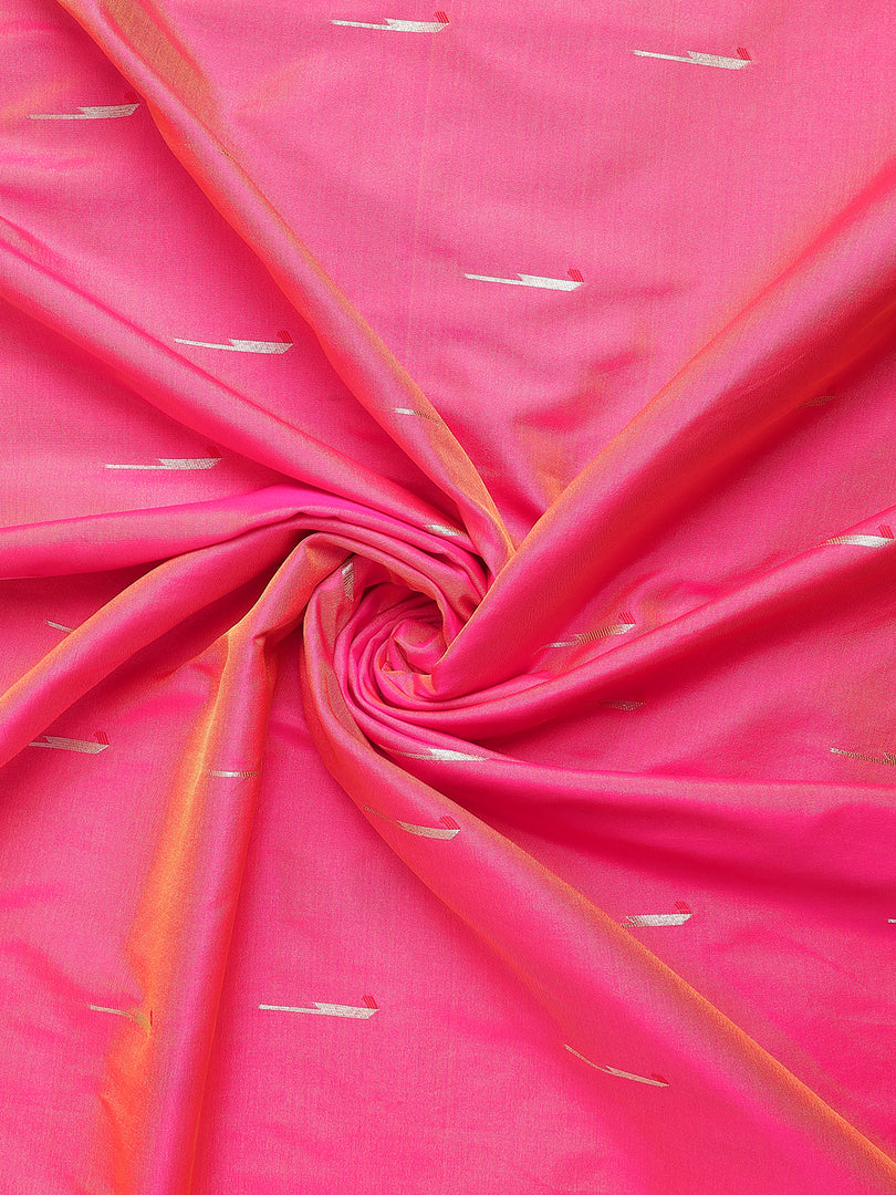 Peach Color Kanchipuram Paithani Saree With Trending Zari Weaving Work (Hockey-Peach-sd_at)