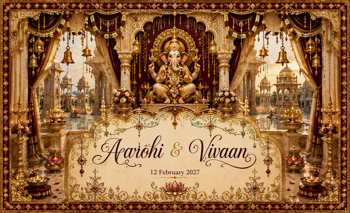 Ganesh Ivory Palace Pavilion personalized Antarpat