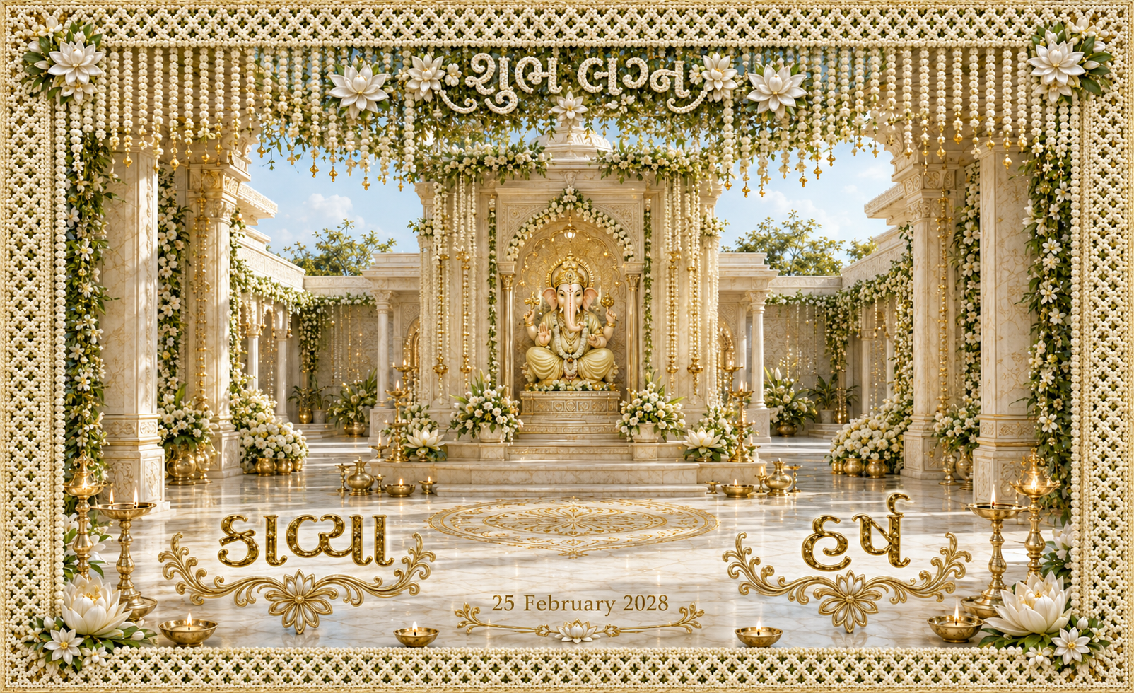 Ganesh Jasmine Courtyard personalized Antarpat
