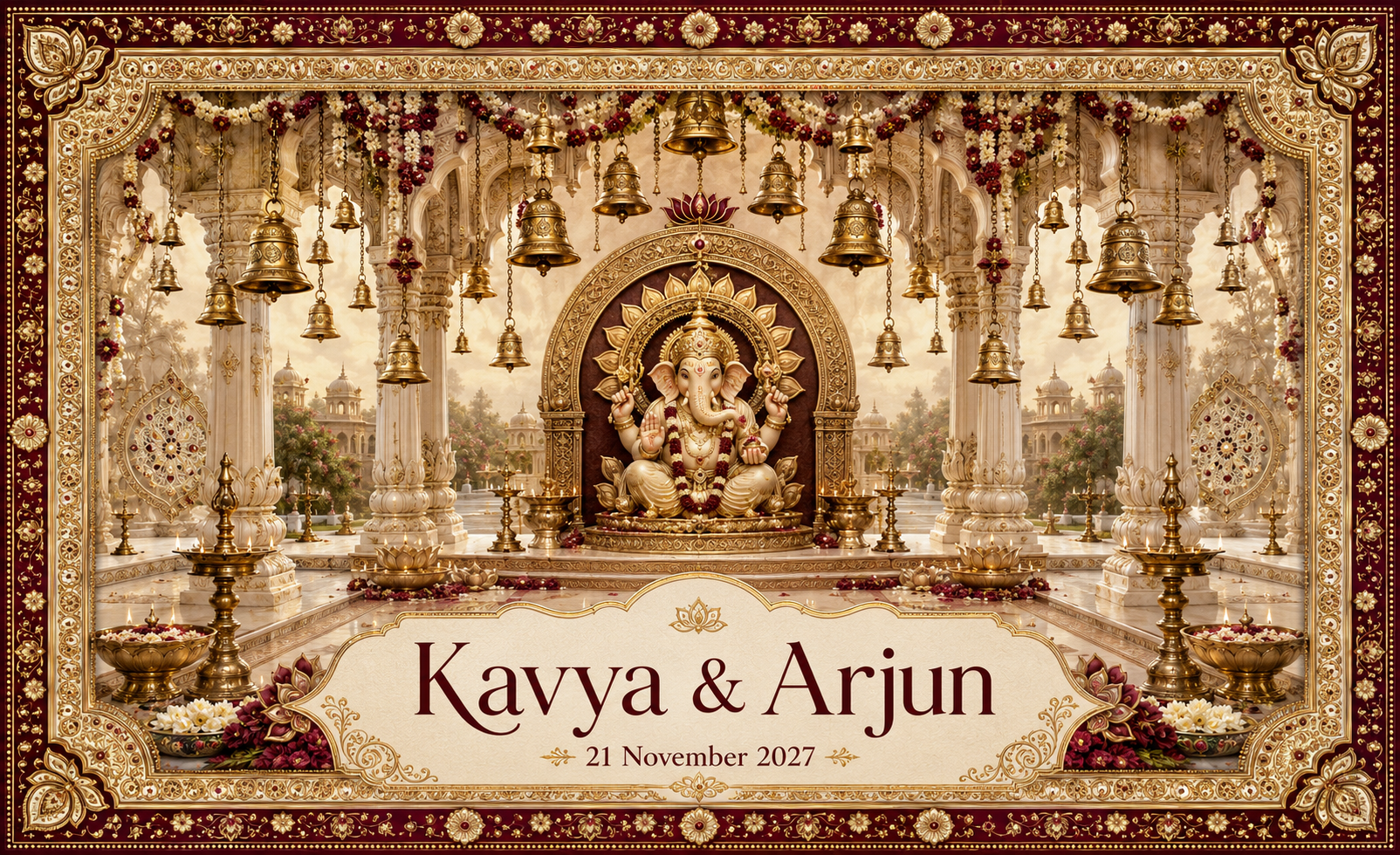 Ganesh Sacred Bell Pavilion personalized Antarpat