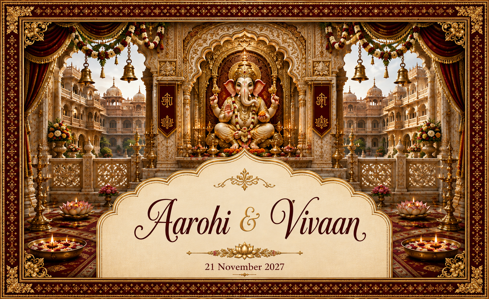 Ganesh Rajwada Darbar personalized Antarpat
