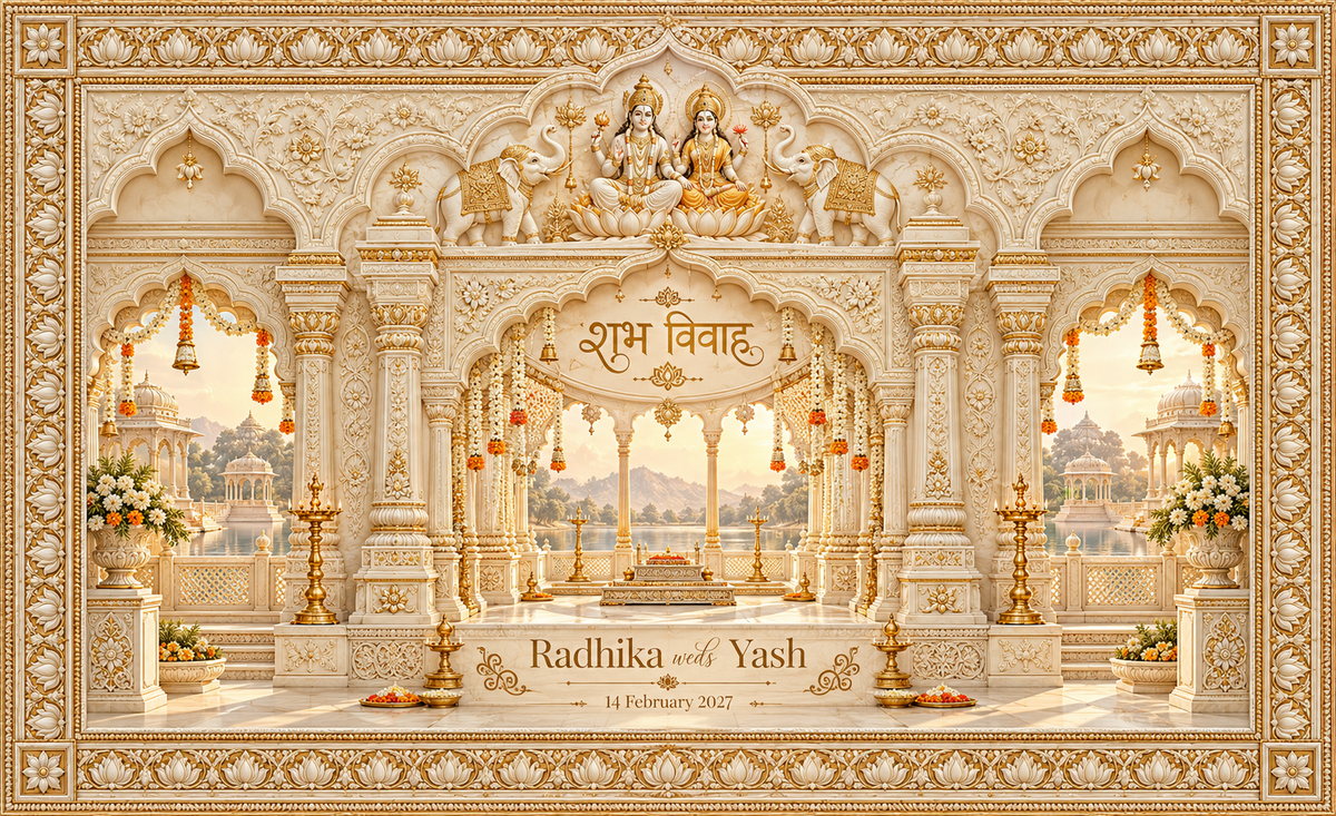 AP-005-5 Lakshmi Narayan personalized wedding Antrapat lifestyle
