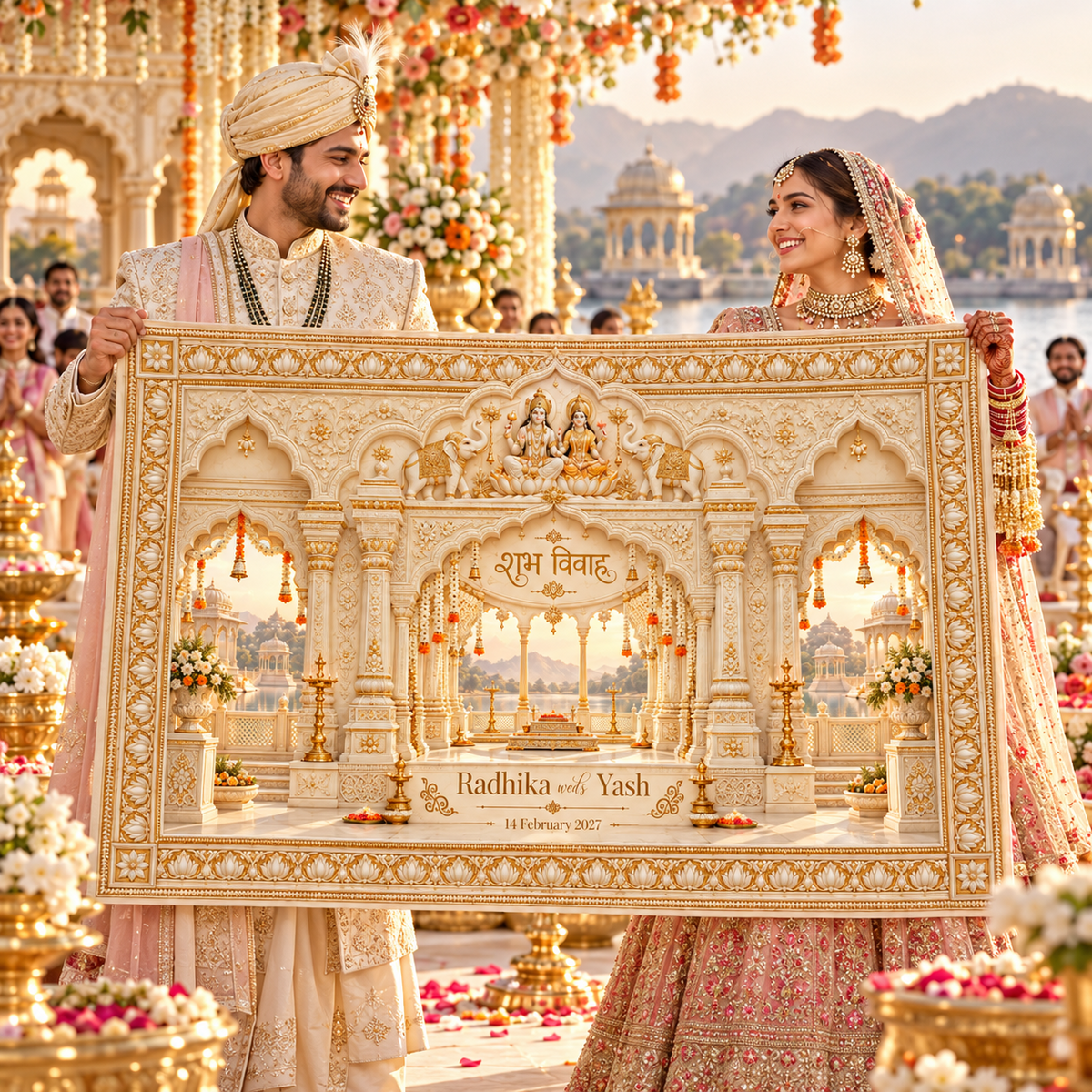 AP-005-5 Lakshmi Narayan personalized wedding Antrapat lifestyle