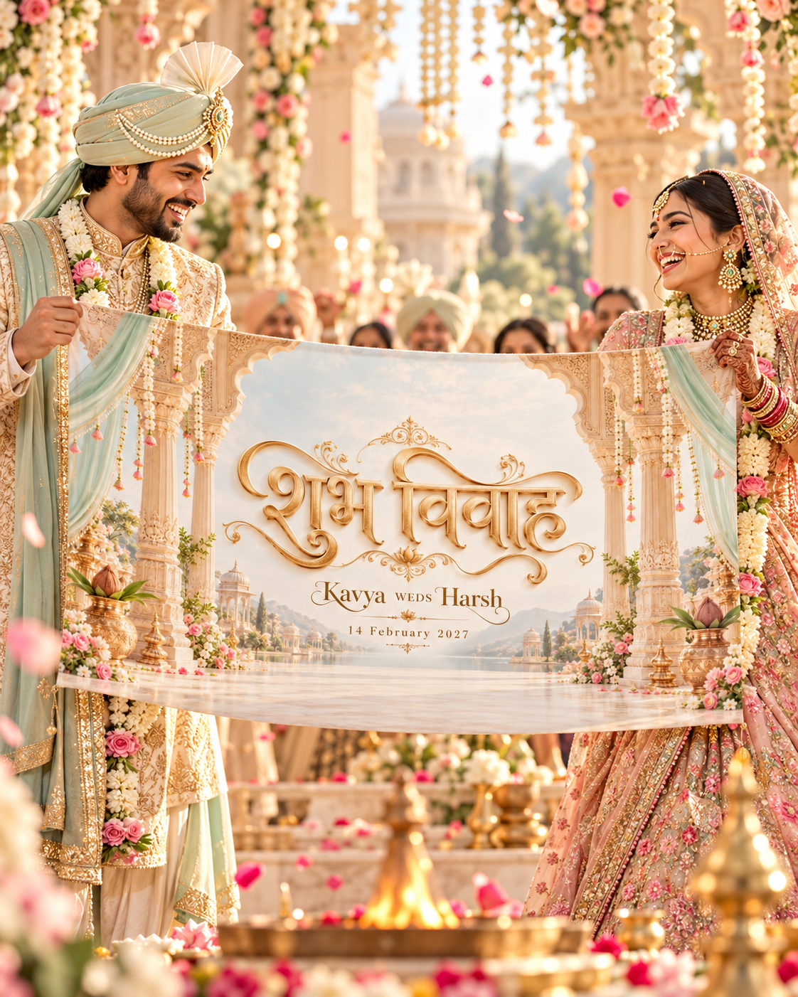 Ivory Sage Royal Shubh Vivah Gateway Personalized Wedding Antarpat wedding lifestyle view
