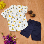 Load image into Gallery viewer, Fun &amp; Stylish Teepee Print Kids&#39; Outfit for Boy by MAGNITE(BB_25277)
