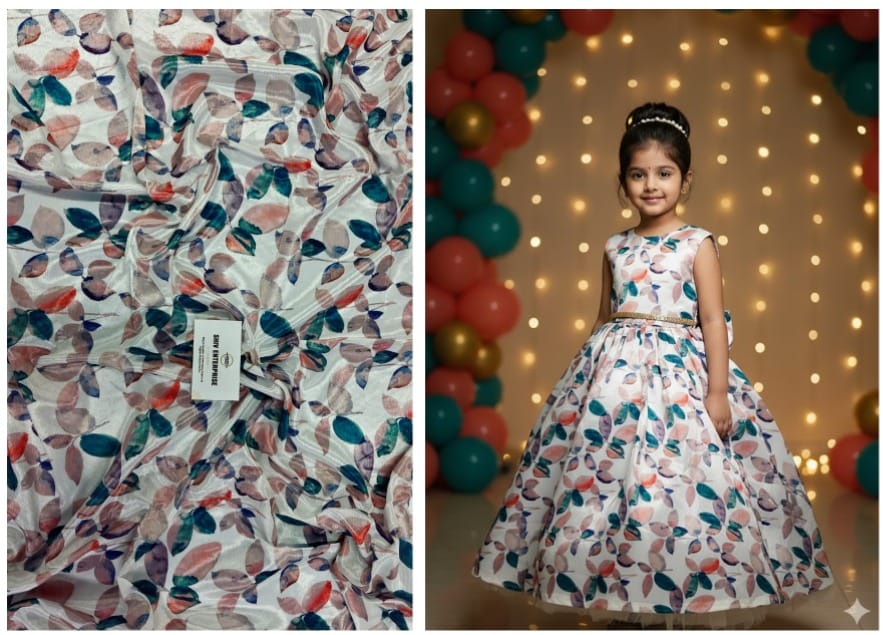 Digital Printed Premium Unstitched Fabric Material For All Designer OutFit-DC-016