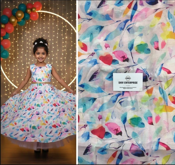 Digital Printed Premium Unstitched Fabric Material For All Designer OutFit-DC-024