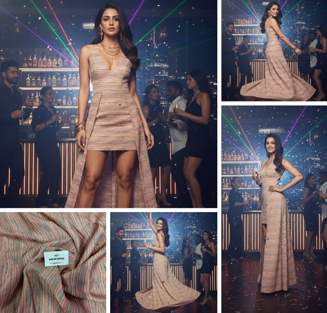 Digital Printed Premium Unstitched Fabric Material For All Designer OutFit-DC-032