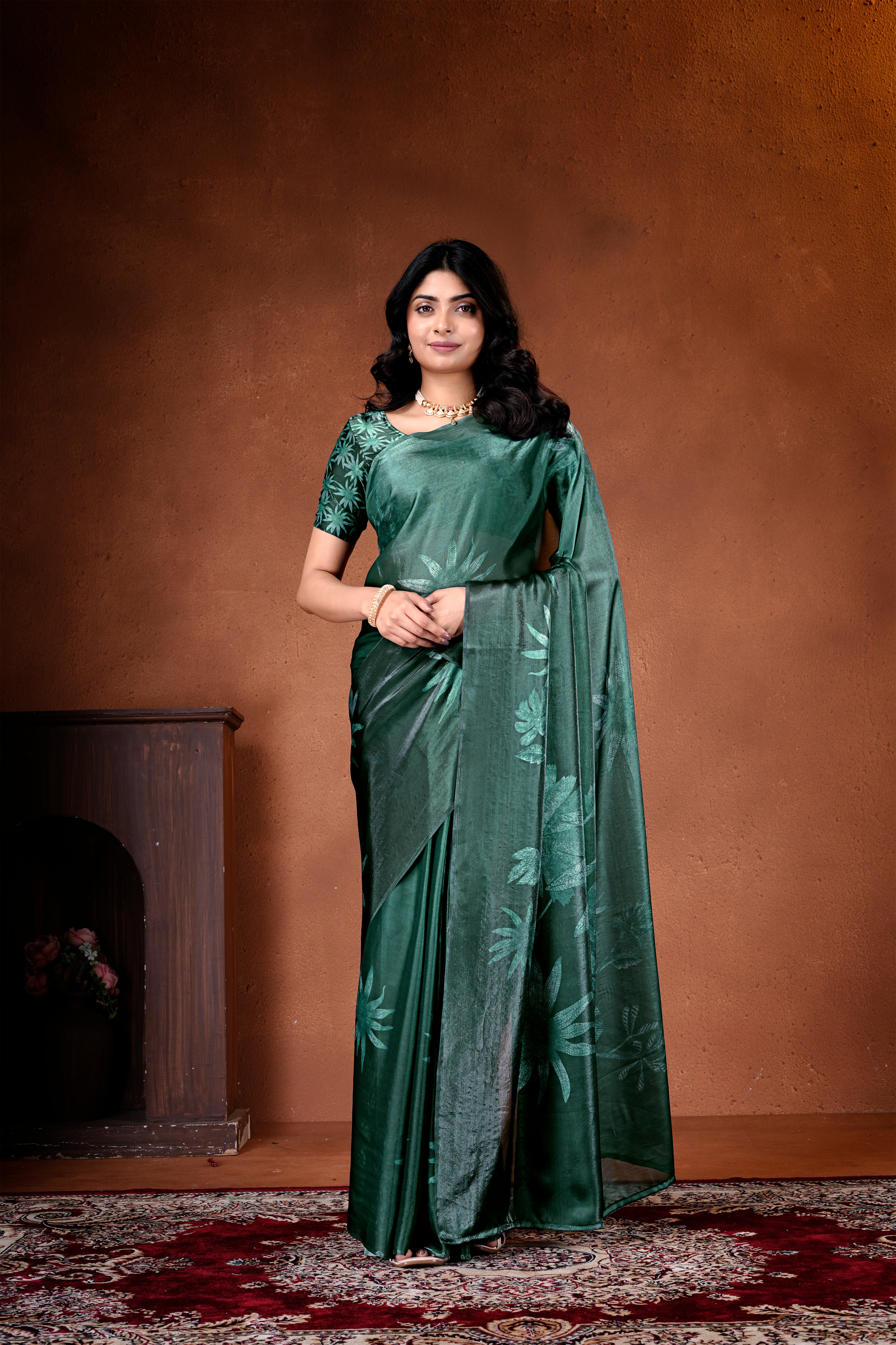 Instant Drape Saree - 1 Minute Ready to Wear Saree with Attached Blouse