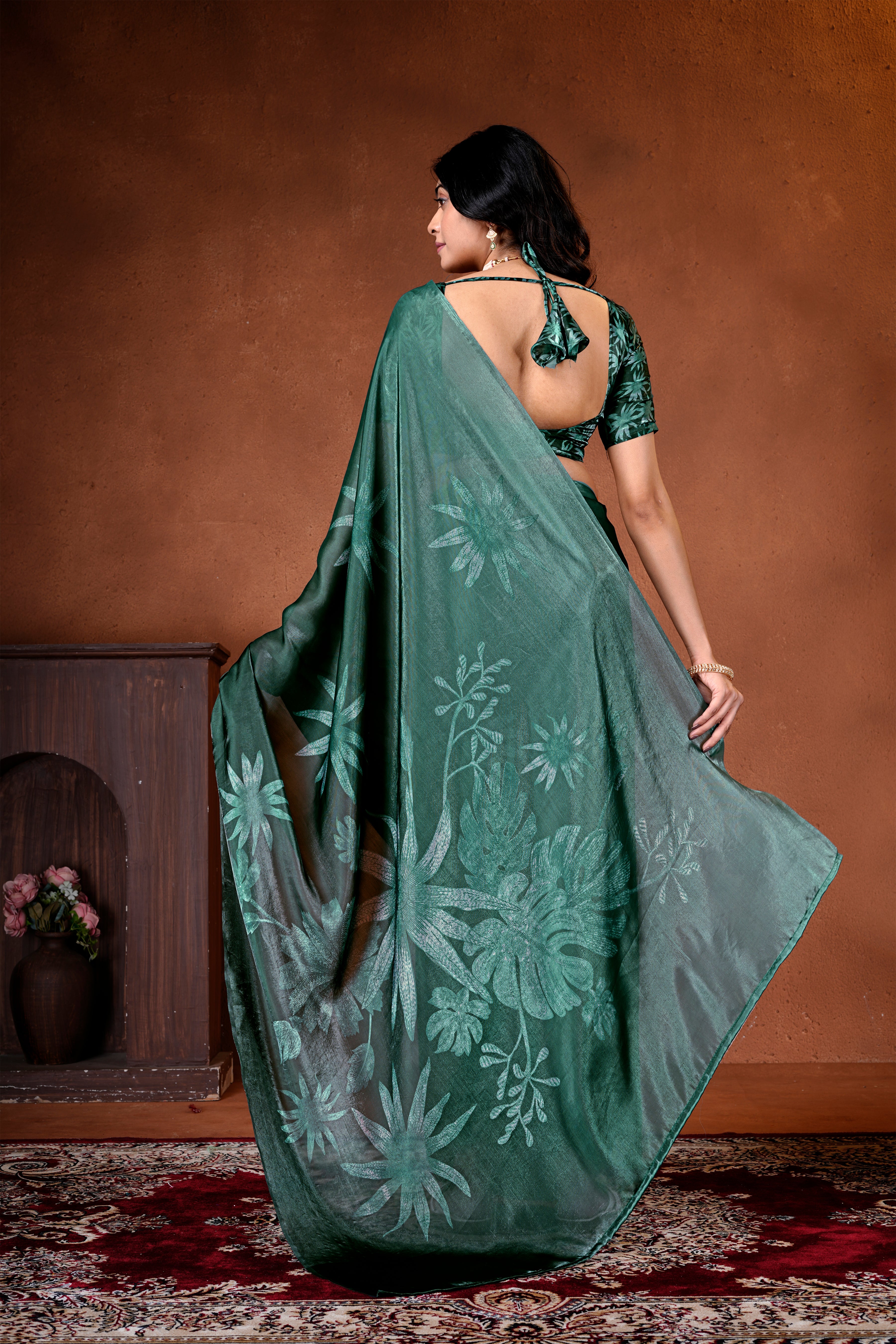 Instant Drape Saree - 1 Minute Ready to Wear Saree with Attached Blouse