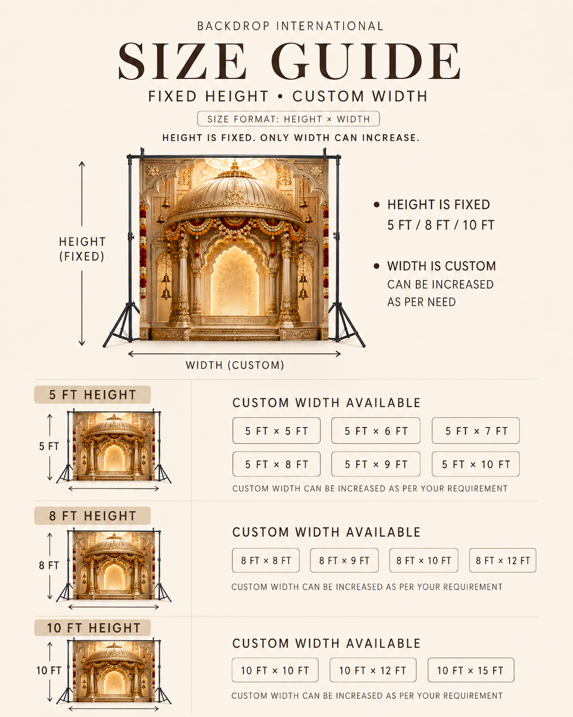 Golden Dome Mandap Ganesh Chaturthi Backdrop with Lotus & Marigold | GC-001-3
