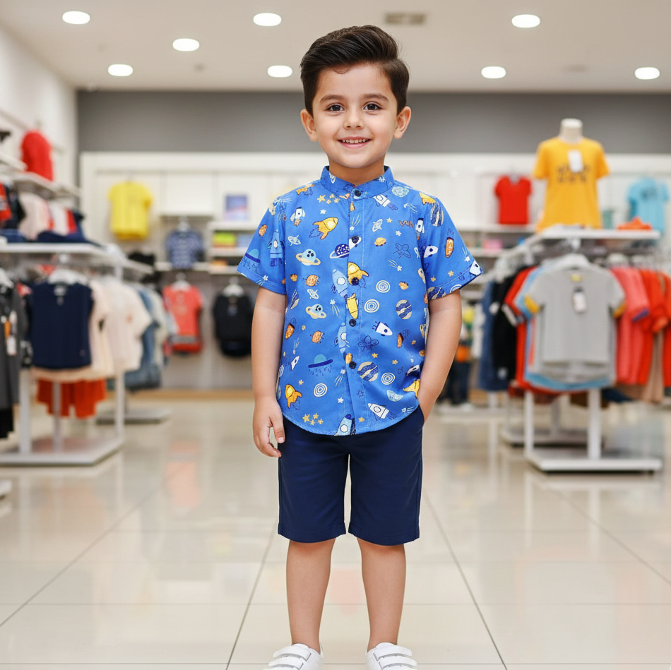 Kids' Space Adventure Shirt for Boy by MAGNITE
