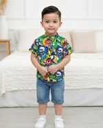 Load image into Gallery viewer, Kids' Funky Pop Comic Print Shirt for Boy by MAGNITE
