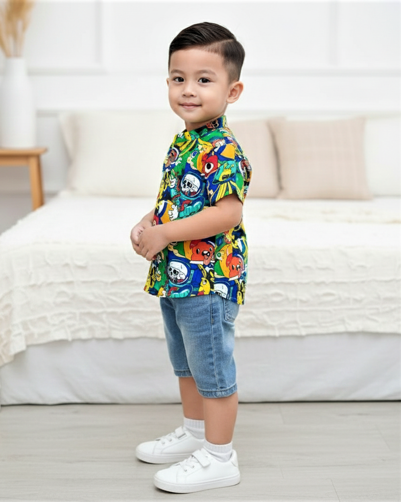 Kids' Funky Pop Comic Print Shirt for Boy by MAGNITE