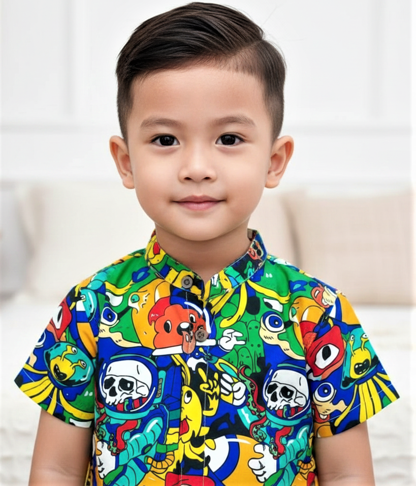Kids' Funky Pop Comic Print Shirt for Boy by MAGNITE