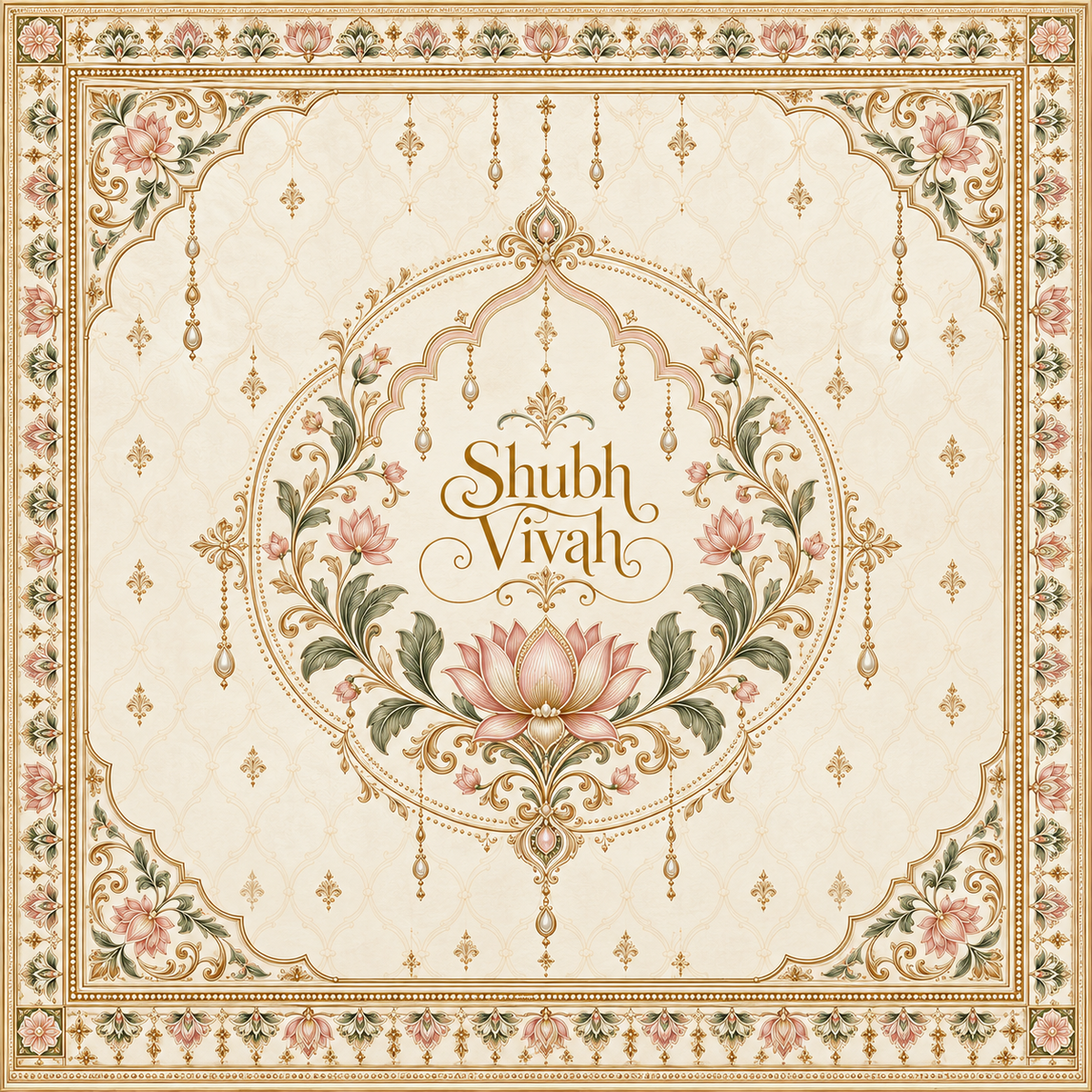RUM-008-06 Bespoke Wedding Identity Couture flat 20 x 20 inch Hastmelap Rumal print design