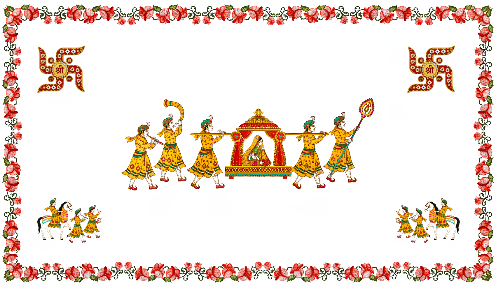 Traditional Devotional Wedding Antarpat with Sacred Motif Design (SE-AP-64)