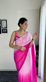 Load image into Gallery viewer, Most Beautiful Casual Pink Saree Collection (KC-835-Pink-pc_at)
