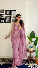 Load image into Gallery viewer, Most beautiful Purple Saree collection (KC-775-Purple-pc_at)
