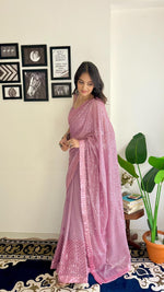 Load image into Gallery viewer, Most beautiful Purple Saree collection (KC-775-Purple-pc_at)
