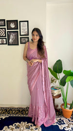 Load image into Gallery viewer, Most beautiful Purple Saree collection (KC-775-Purple-pc_at)
