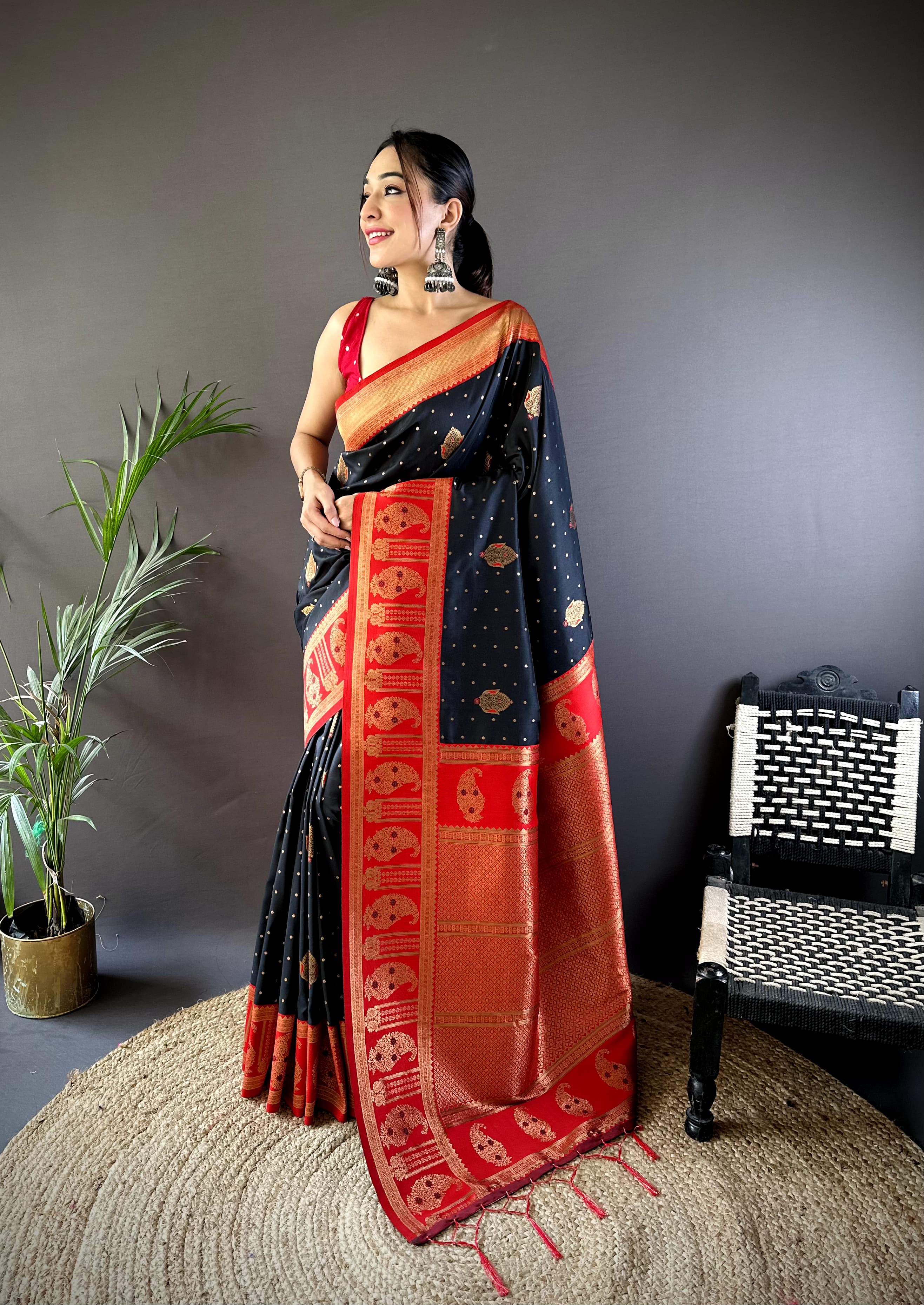 Opulent Jacquard Saree by Magnite