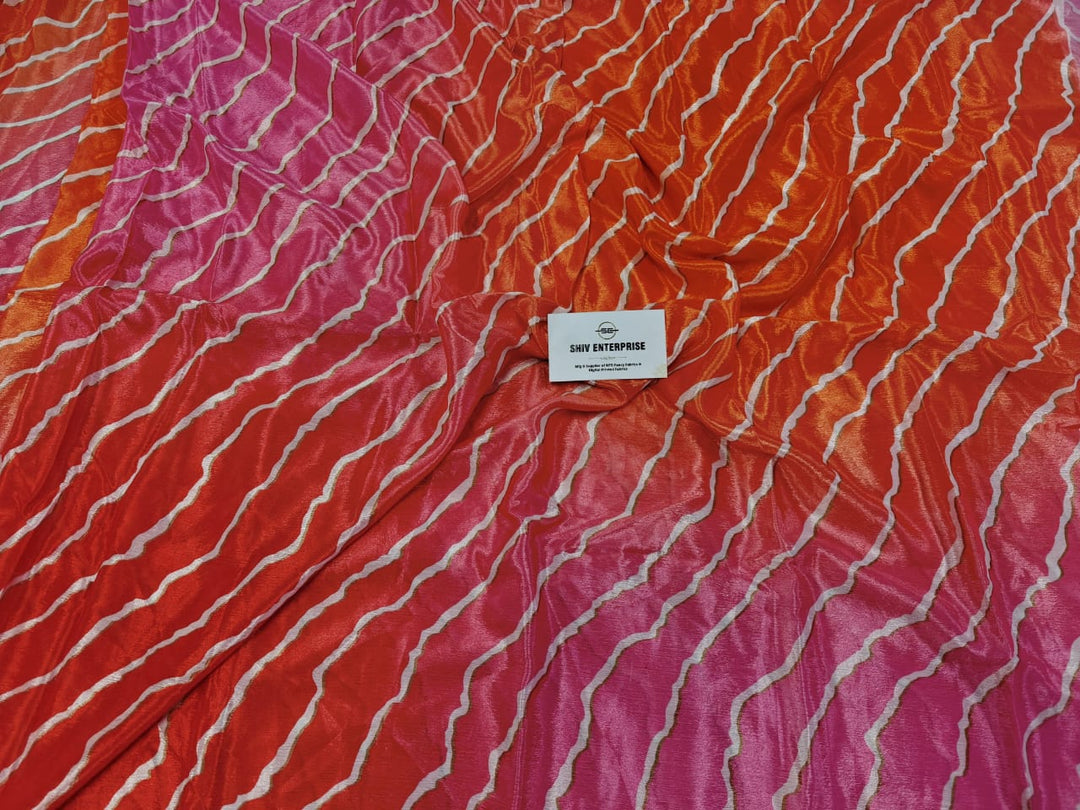 Premium Chinon Digital Printed Ombre Fabric – Designer Unstitched Fabric for Multiple Outfits-DC-001