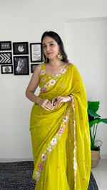 Load image into Gallery viewer, Black Color Sequence saree collection (DS-616-Black-pc_at)
